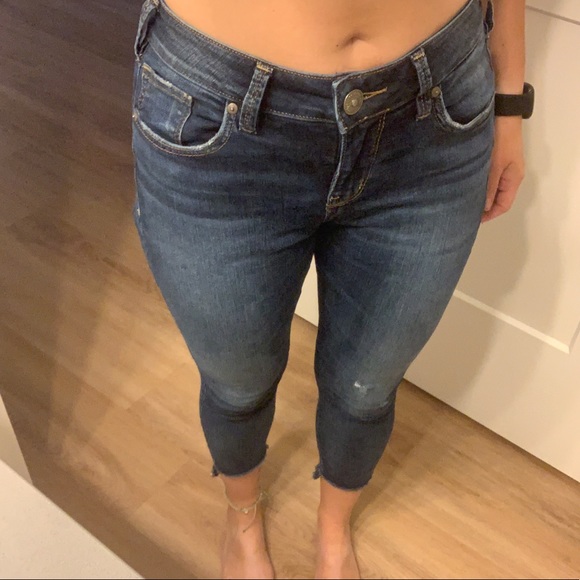 Silver Jeans Avery crop jeans, Sz 27 - Picture 2 of 9